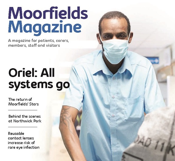 Front cover of Moorfields Magazine December 2022